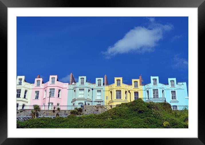 Colourful Tenby Framed Mounted Print by Alexandra Lavizzari