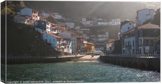 Cudillero Village Canvas Print by David Garcia Eirin