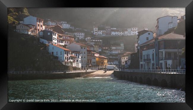 Cudillero Village Framed Print by David Garcia Eirin