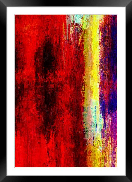 Ragion abstraction Framed Mounted Print by Jean-François Dupuis