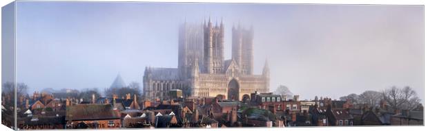 Lincoln Cathedral Skyline Canvas Print by Tony Gaskins