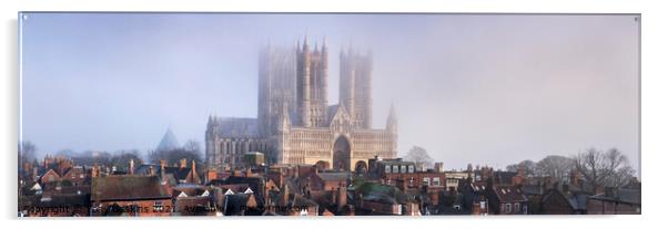 Lincoln Cathedral Skyline Acrylic by Tony Gaskins