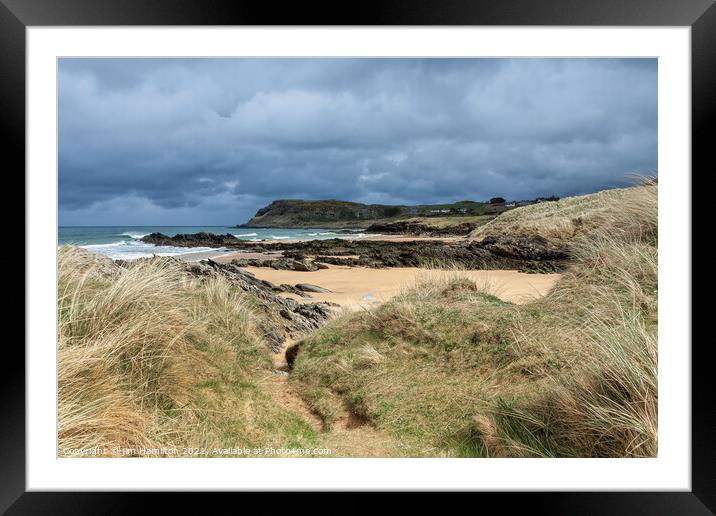 Culdaff beach, Donegal Framed Mounted Print by jim Hamilton