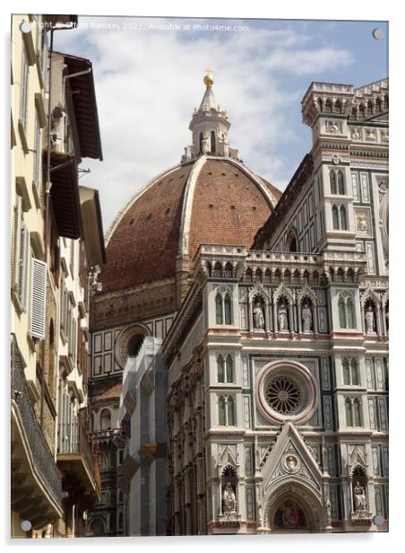 The Duomo Florence Italy Acrylic by Sheila Ramsey