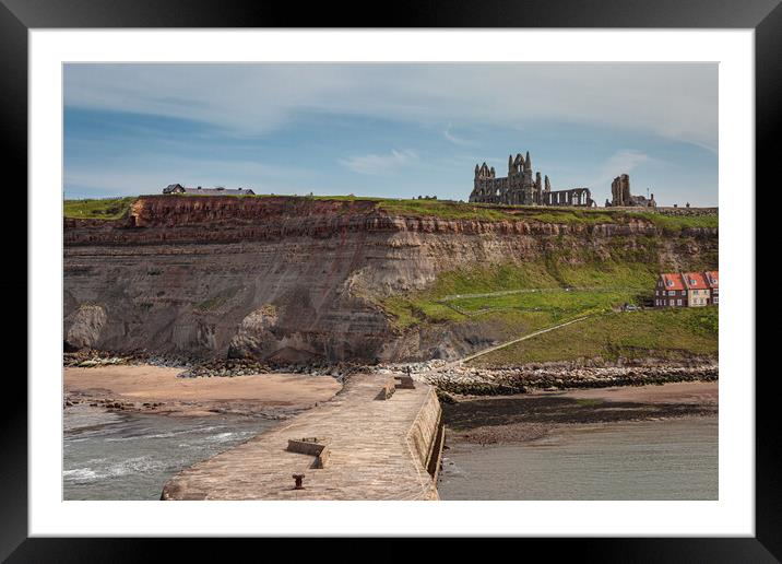 Majestic Whitby Harbour Framed Mounted Print by Wendy Williams CPAGB