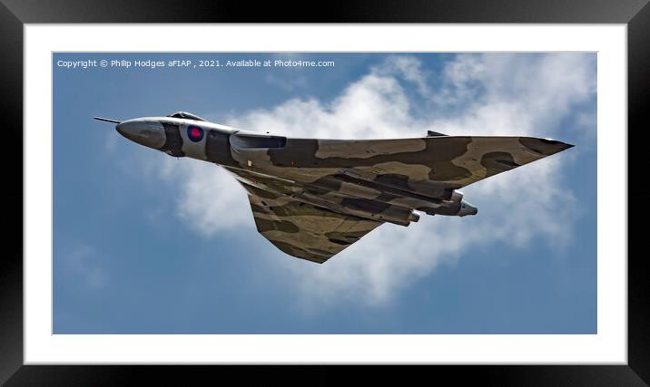 Avro Vulcan XH558 (2) Framed Mounted Print by Philip Hodges aFIAP ,