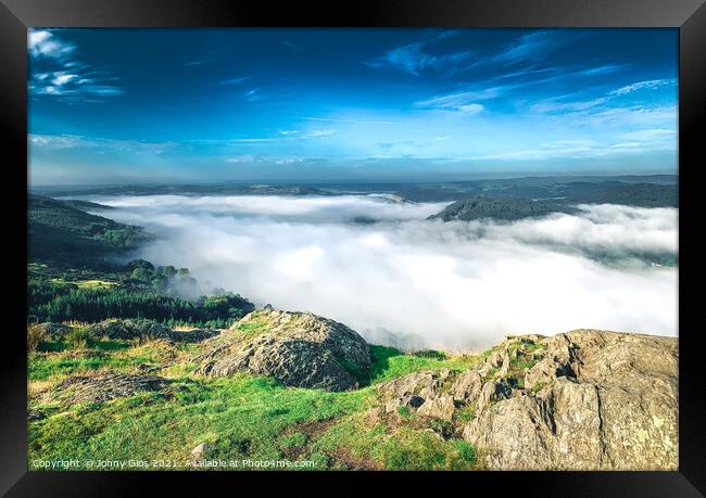 Cloud Inversion over Lake Windermere Framed Print by Jonny Gios