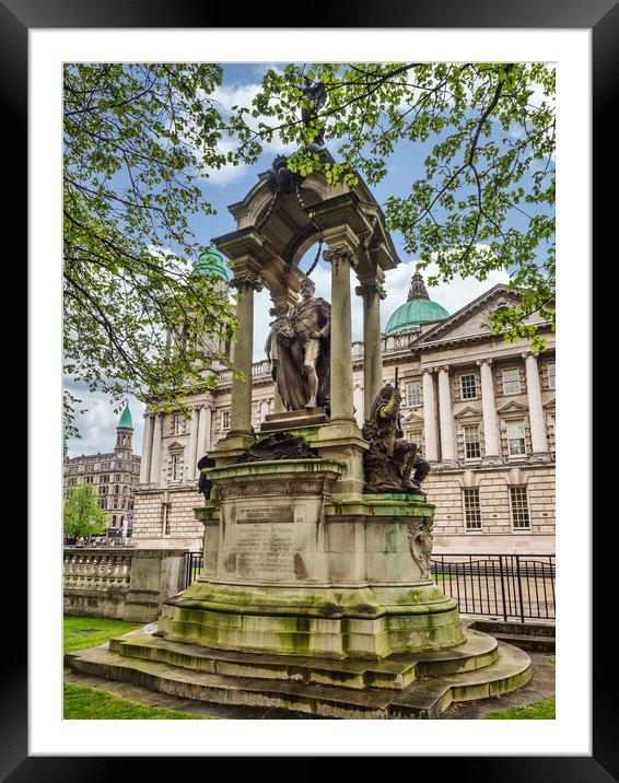 Frederick Temple Monument, Belfast, Northern Irela Framed Mounted Print by Mark Llewellyn
