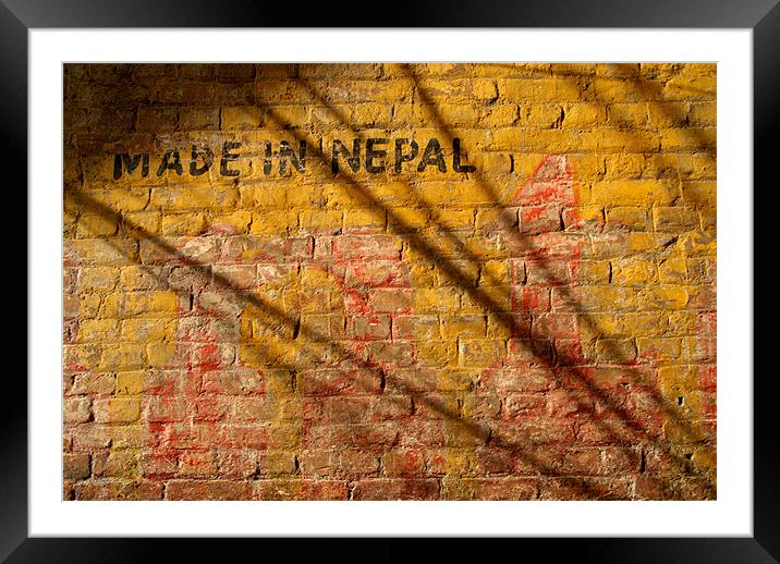 Made in Nepal on Wall Framed Mounted Print by Serena Bowles