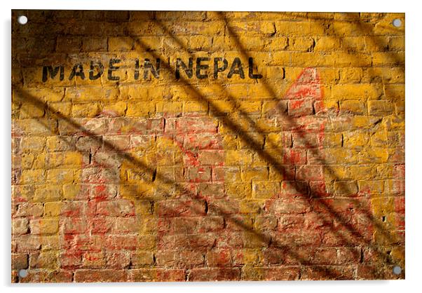 Made in Nepal on Wall Acrylic by Serena Bowles