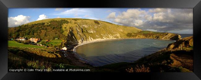 Lulworth Cove, Dorset, UK Framed Print by Colin Tracy