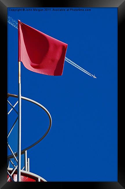 Flying the flag. Framed Print by John Morgan