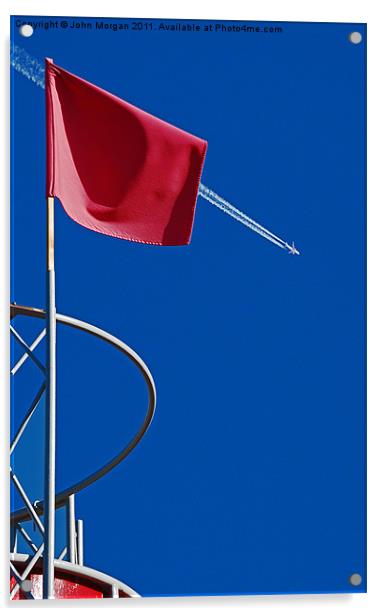 Flying the flag. Acrylic by John Morgan