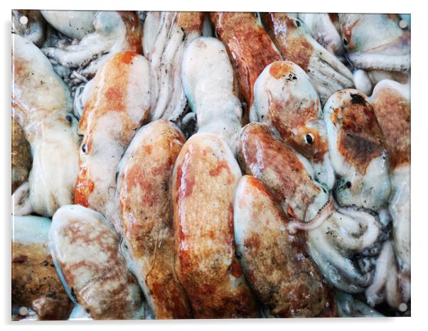 Cuttlefish in open seamarket Acrylic by Massimo Lama