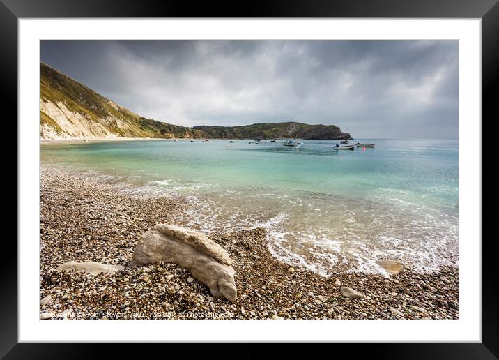Lulworth Cove in Dorset Framed Mounted Print by Heidi Stewart