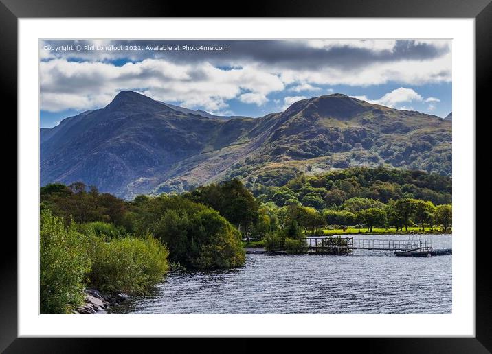 Snowdonia Mountain Range Framed Mounted Print by Phil Longfoot