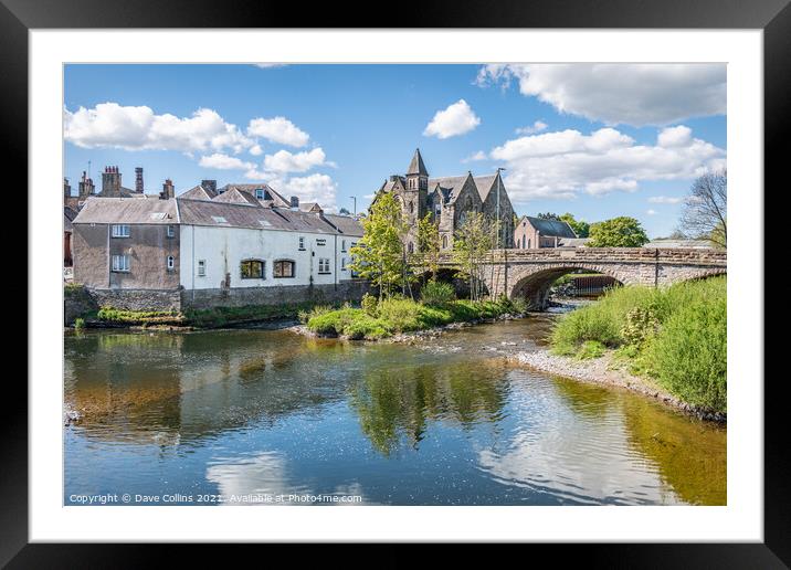 Teviot River, Hawick, Scotland Framed Mounted Print by Dave Collins