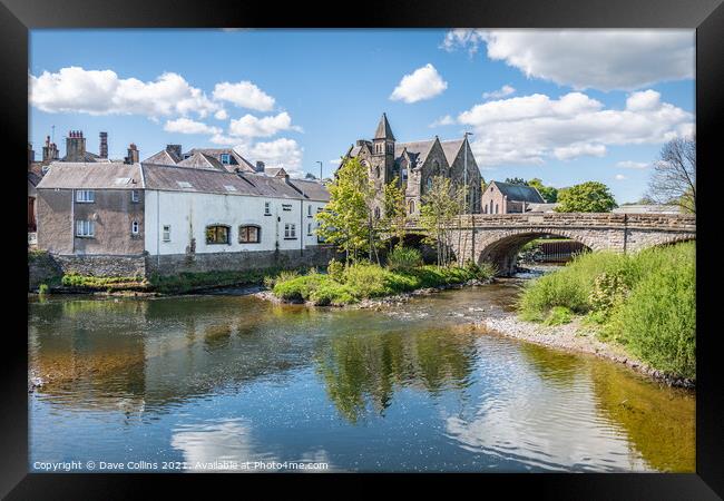Teviot River, Hawick, Scotland Framed Print by Dave Collins