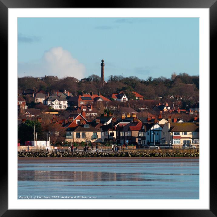 West Kirby Beach Framed Mounted Print by Liam Neon