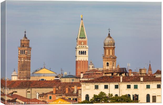 Venetian Skyline Canvas Print by Ron Thomas