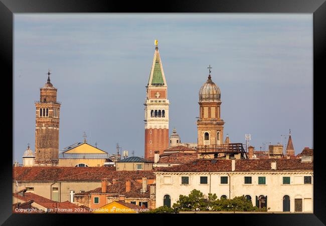 Venetian Skyline Framed Print by Ron Thomas