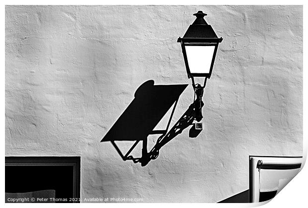 Street lamp apstract Print by Peter Thomas