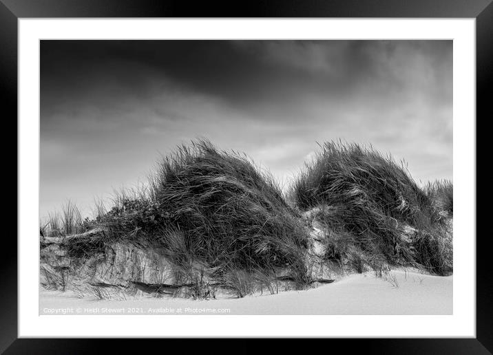 Sand Dunes at Kenfig National Nature Reserve in So Framed Mounted Print by Heidi Stewart