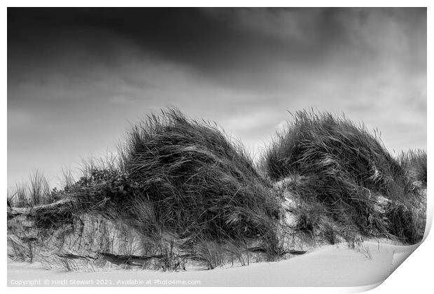 Sand Dunes at Kenfig National Nature Reserve in So Print by Heidi Stewart