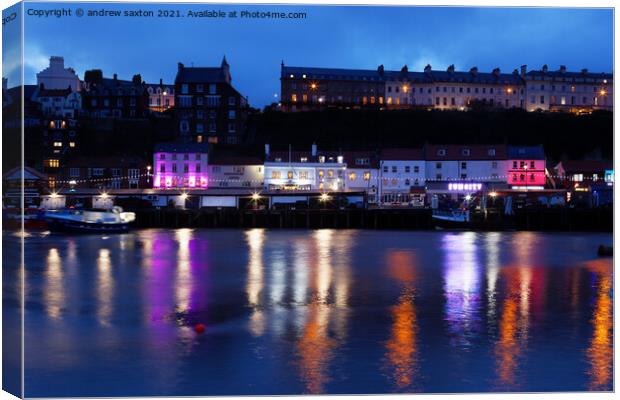 WHITBY COLOUR Canvas Print by andrew saxton