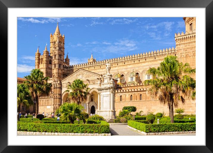 Cathedral - Palermo Framed Mounted Print by Laszlo Konya