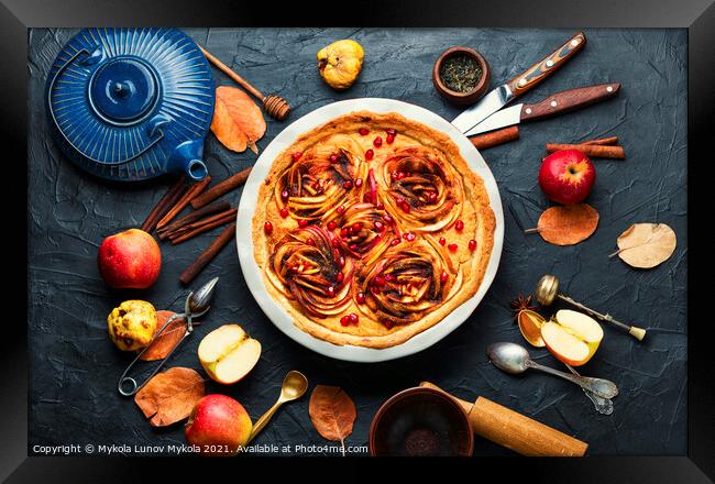 Appetizing apple pie Framed Print by Mykola Lunov Mykola