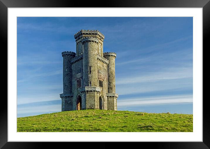 Paxtons Tower Llanarthne Carmarthenshire Wales Framed Mounted Print by Nick Jenkins