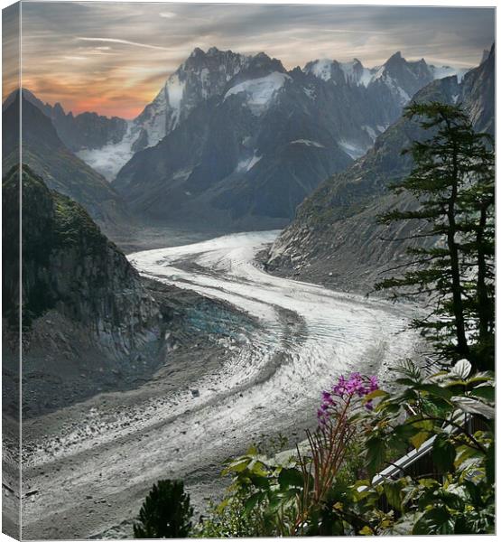 Mer de Glace _ Chamonix, France Canvas Print by Dave Williams