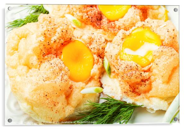 Homemade orsini eggs Acrylic by Mykola Lunov Mykola