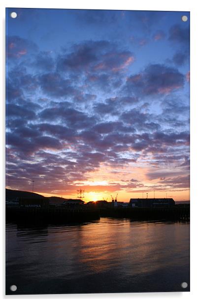 Swansea SA1 Sunrise Acrylic by Dan Davidson