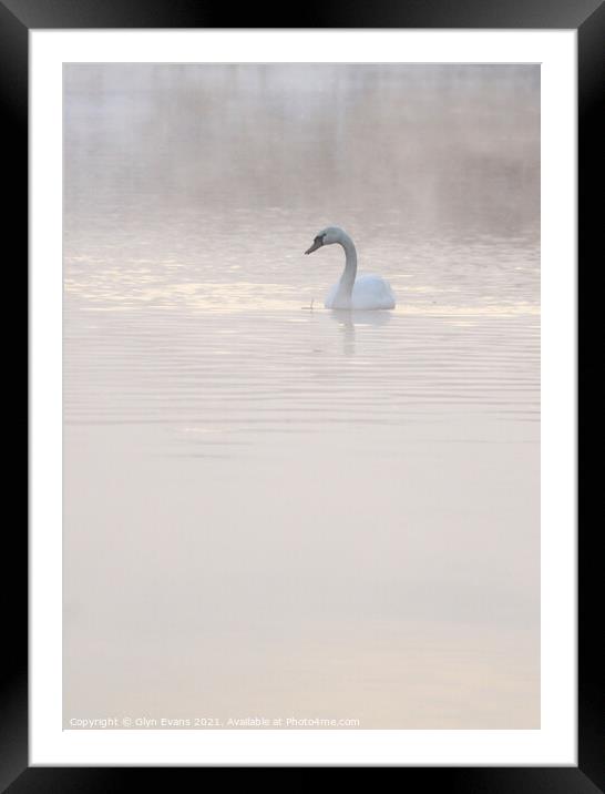 Early morning on the River Ewenny. Framed Mounted Print by Glyn Evans
