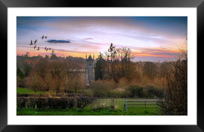 Sherbourne Catholic Apostolic Church, Albury, near Guildford. Framed Mounted Print by Dave Williams