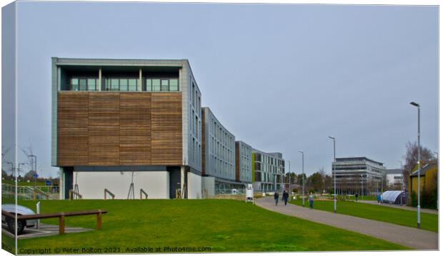 Anglia Ruskin University, Chelmsford, Essex, UK. Canvas Print by Peter Bolton