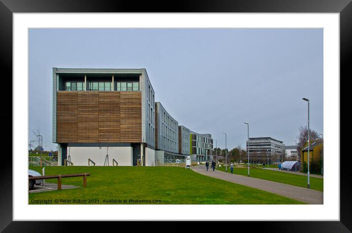 Anglia Ruskin University, Chelmsford, Essex, UK. Framed Mounted Print by Peter Bolton