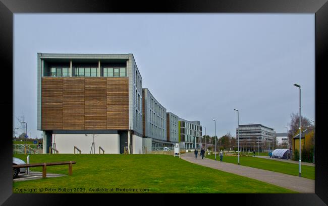 Anglia Ruskin University, Chelmsford, Essex, UK. Framed Print by Peter Bolton