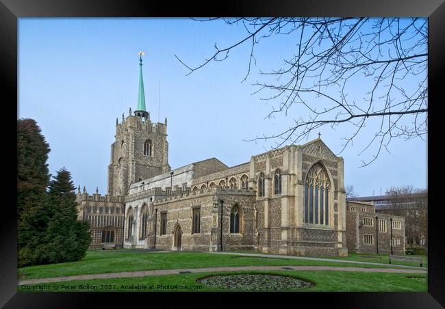 Chelmsford Cathedral, Essex, UK. Framed Print by Peter Bolton