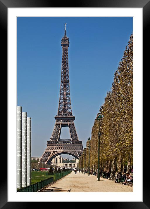 Eiffel Tower Framed Mounted Print by Joyce Storey