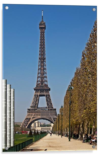 Eiffel Tower Acrylic by Joyce Storey