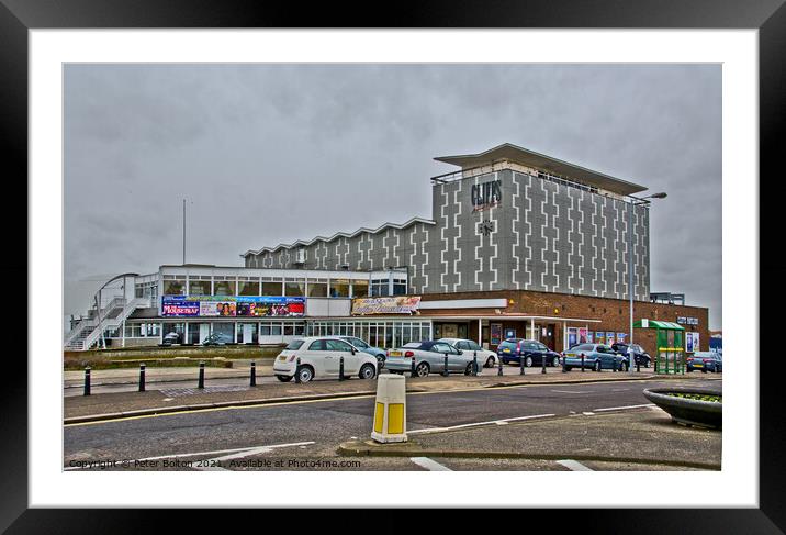 Cliffs Pavilion Theatre at Westcliff on Sea, a suburb of Southend on Sea, Essex. Framed Mounted Print by Peter Bolton