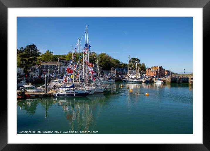 Boats ready for Padstow MayDay Framed Mounted Print by Kate Whiston