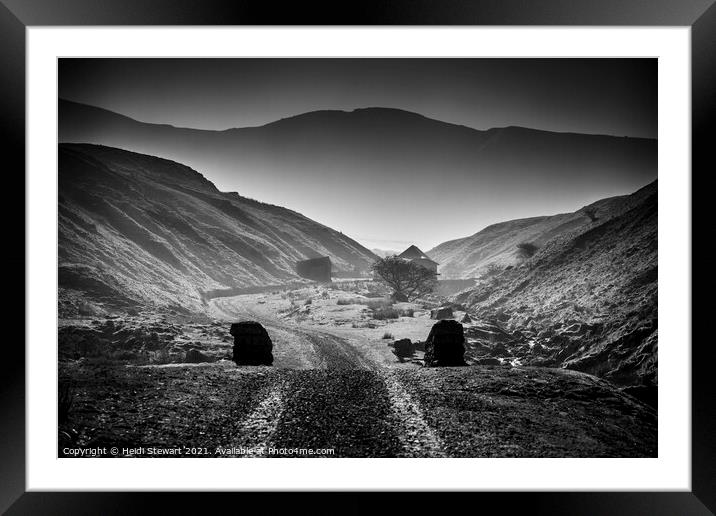 The Road That Leads To Llyn y Fan Fach Framed Mounted Print by Heidi Stewart