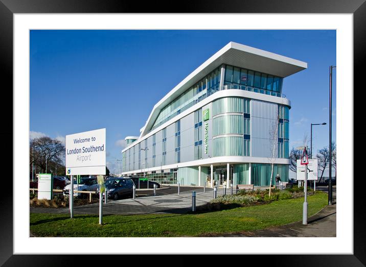Holiday Inn, Southend Airport, Essex, UK. Framed Mounted Print by Peter Bolton