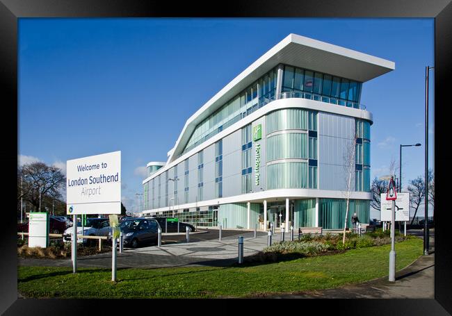 Holiday Inn, Southend Airport, Essex, UK. Framed Print by Peter Bolton