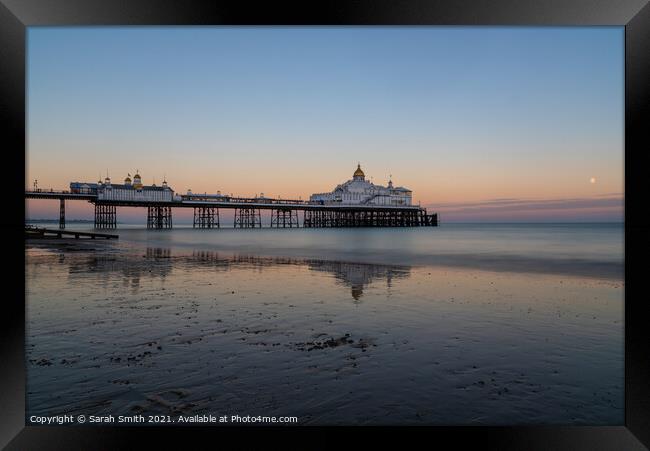 After Sunset at Eastbourne Pier Framed Print by Sarah Smith