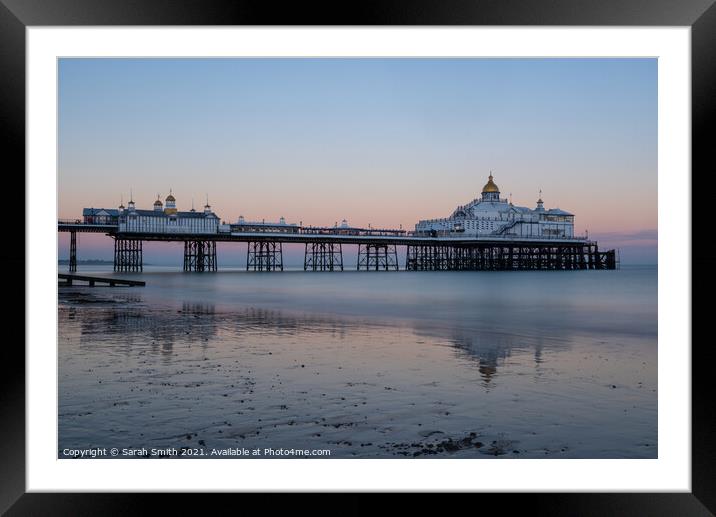 Eastbourne Pier After Sunset Framed Mounted Print by Sarah Smith